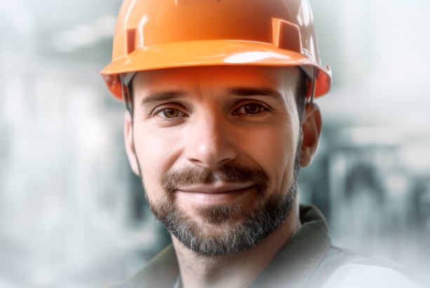 Рабочий в каске